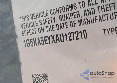 2010 Cadillac Dts Standard from USA, damaged, VIN 1G6KA5EYXAU127210